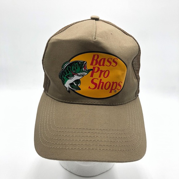 Bass Pro Shops Other - Bass‎ Pro Shops Trucker Hat Mens One Size Biege Mesh Back Outdoor Fishing